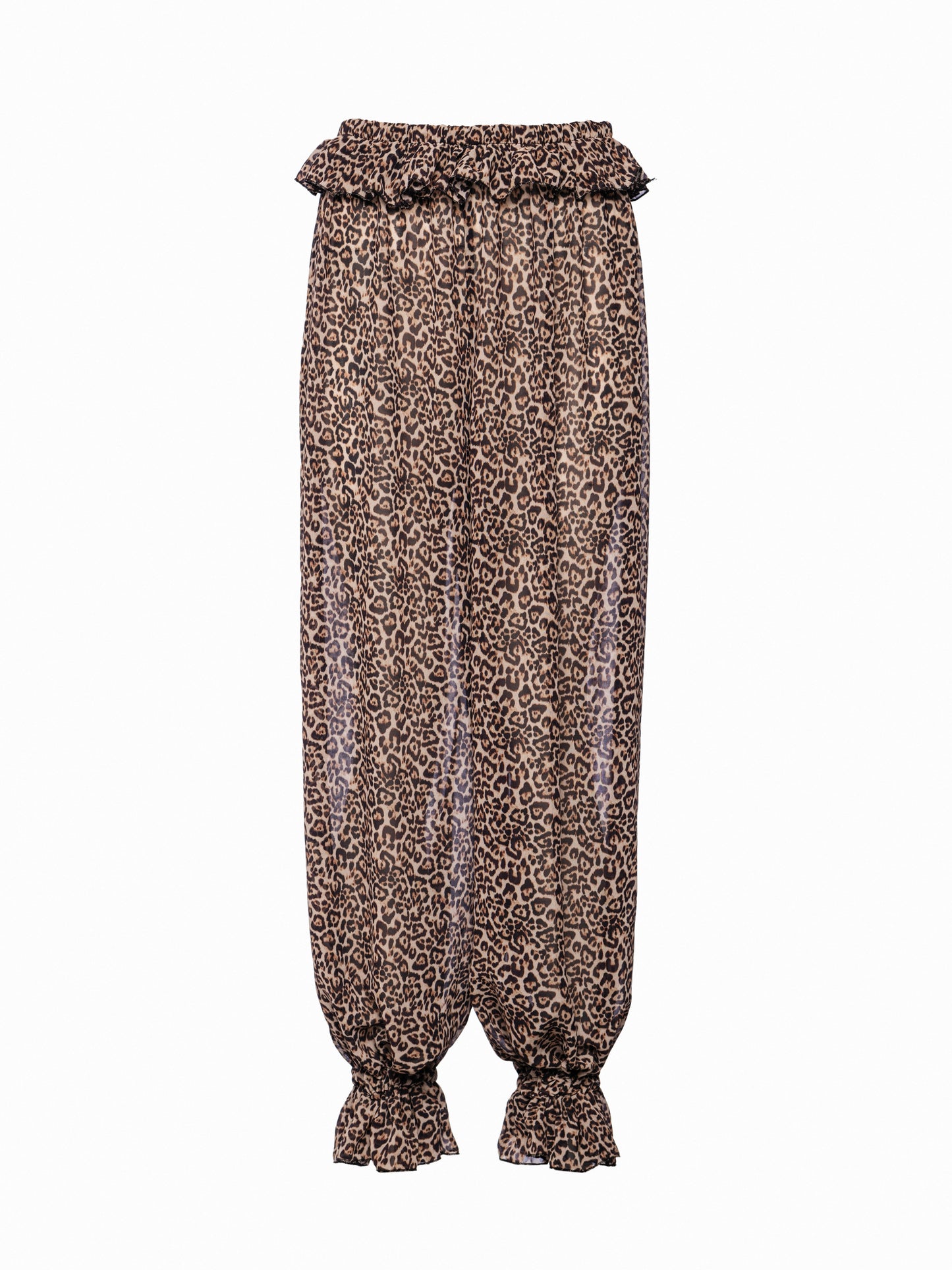 Leopard chifon balloon pants