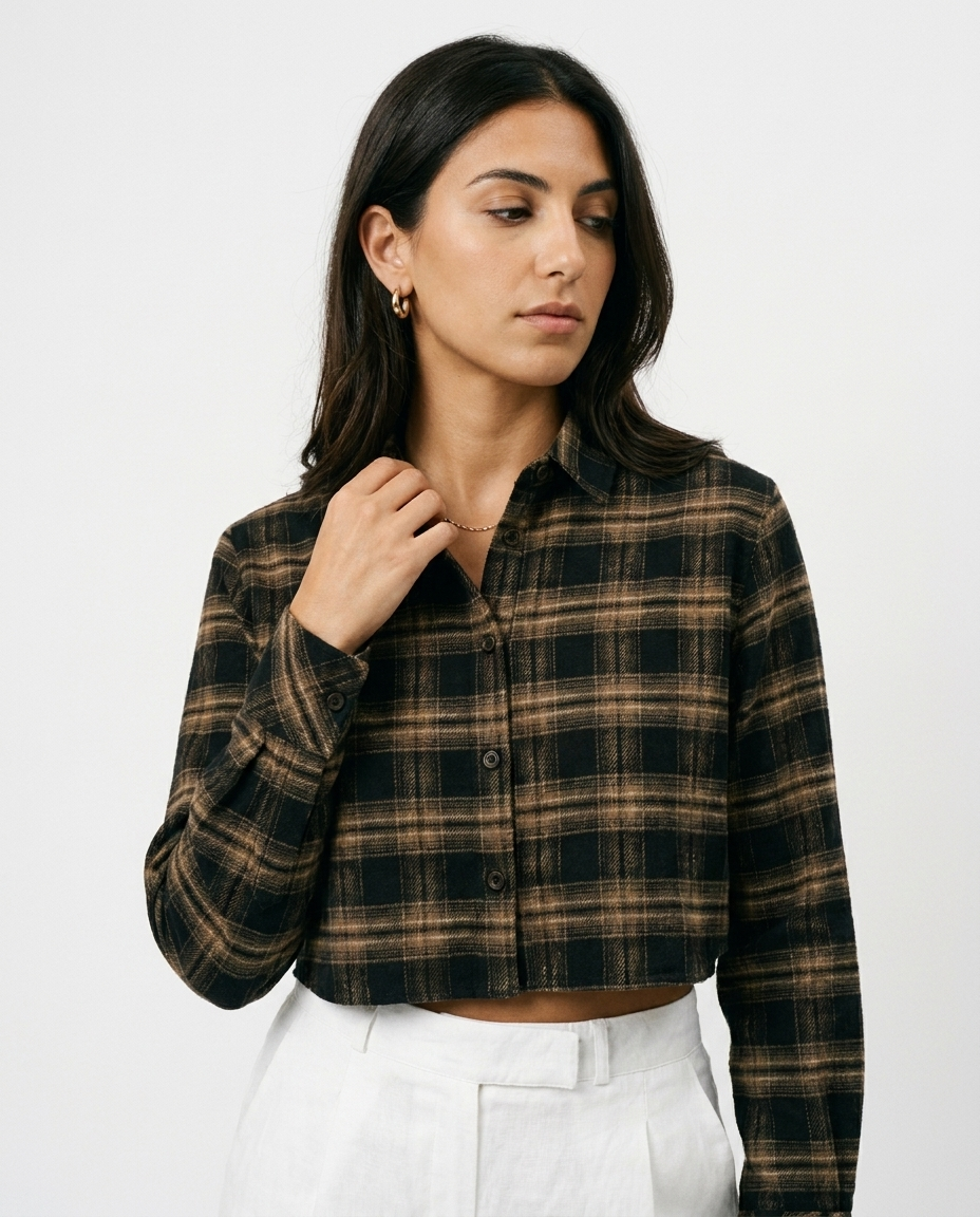 cropped shirt éternelle - detail