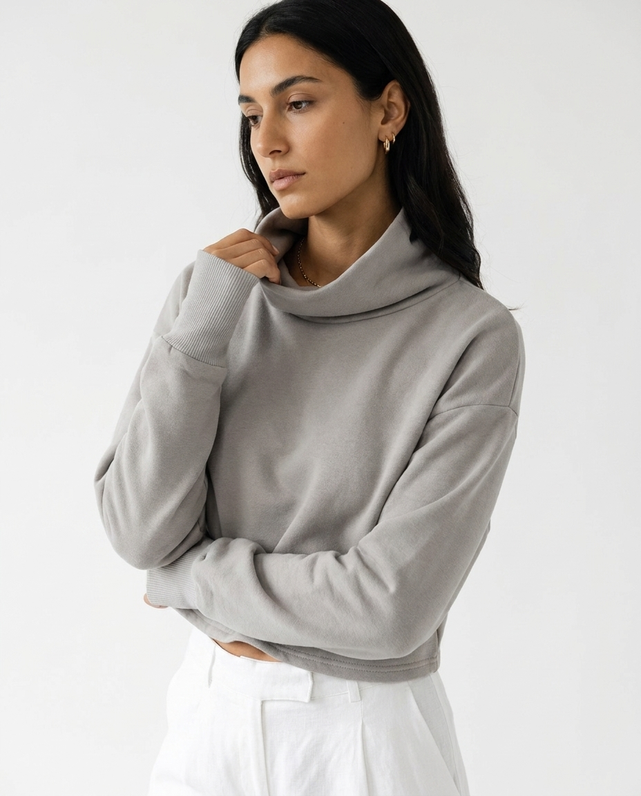 cropped golf sweater éternelle - detail