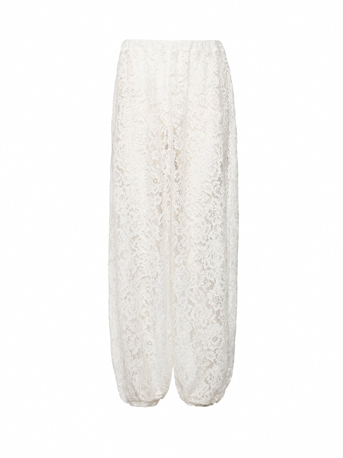 Lace balloon pants