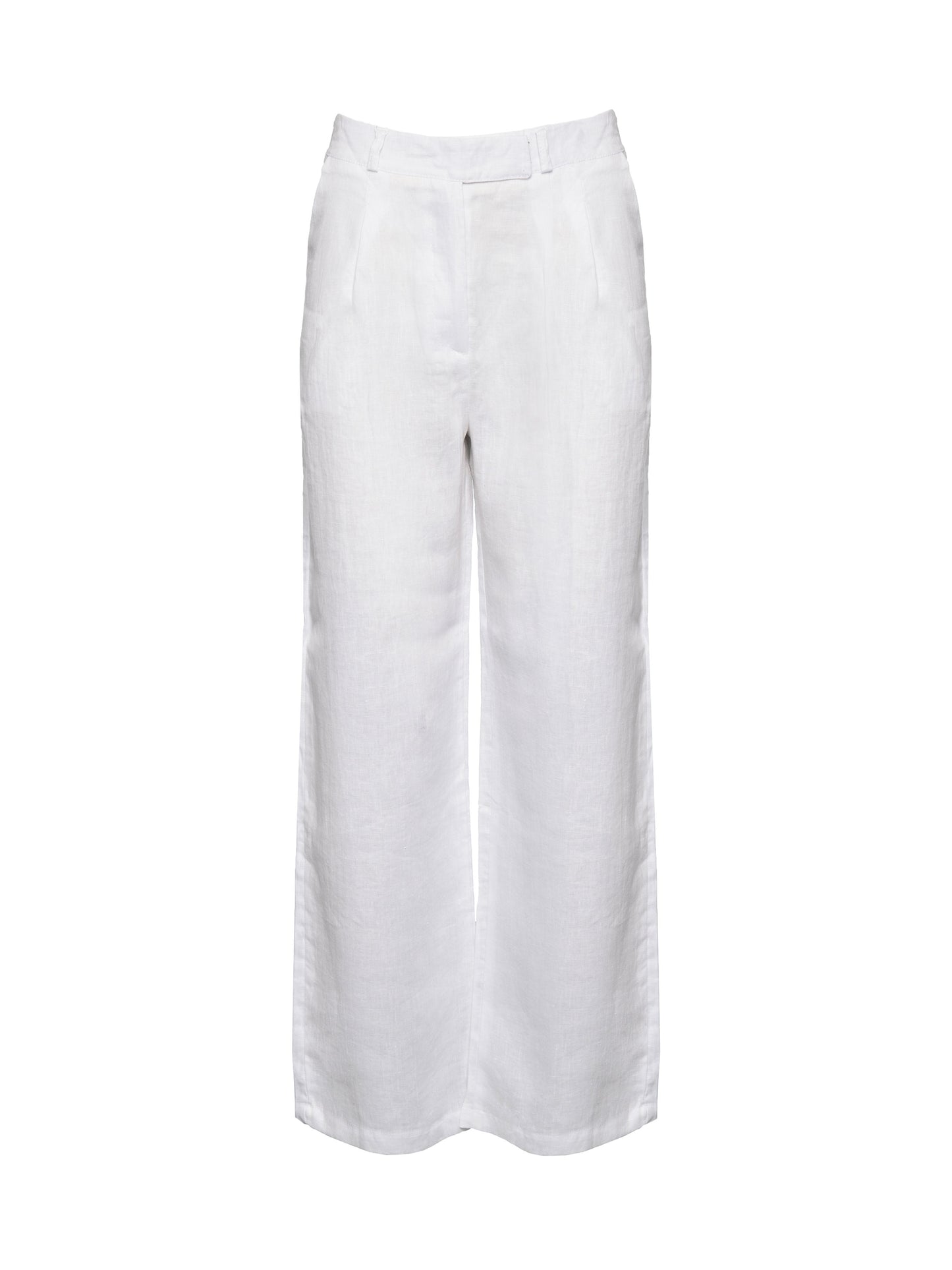 Loose linen Pants - White