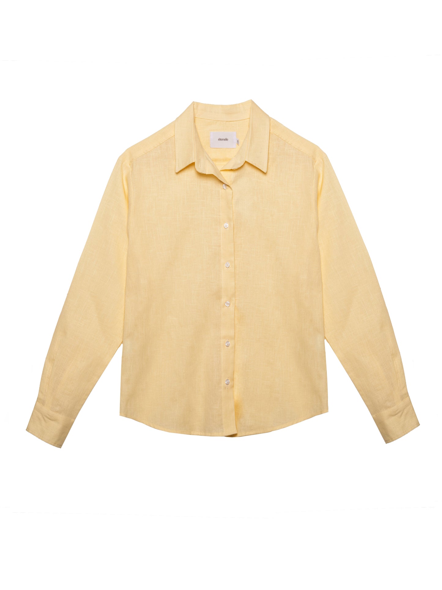 Loose linen shirt - Yellow