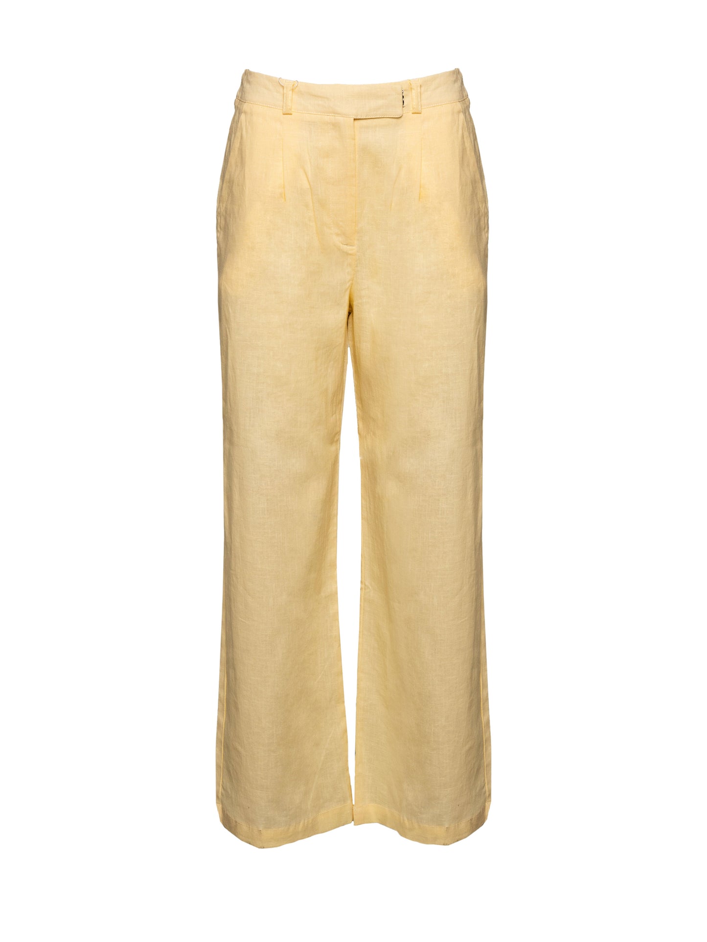Loose linen Pants - Yellow