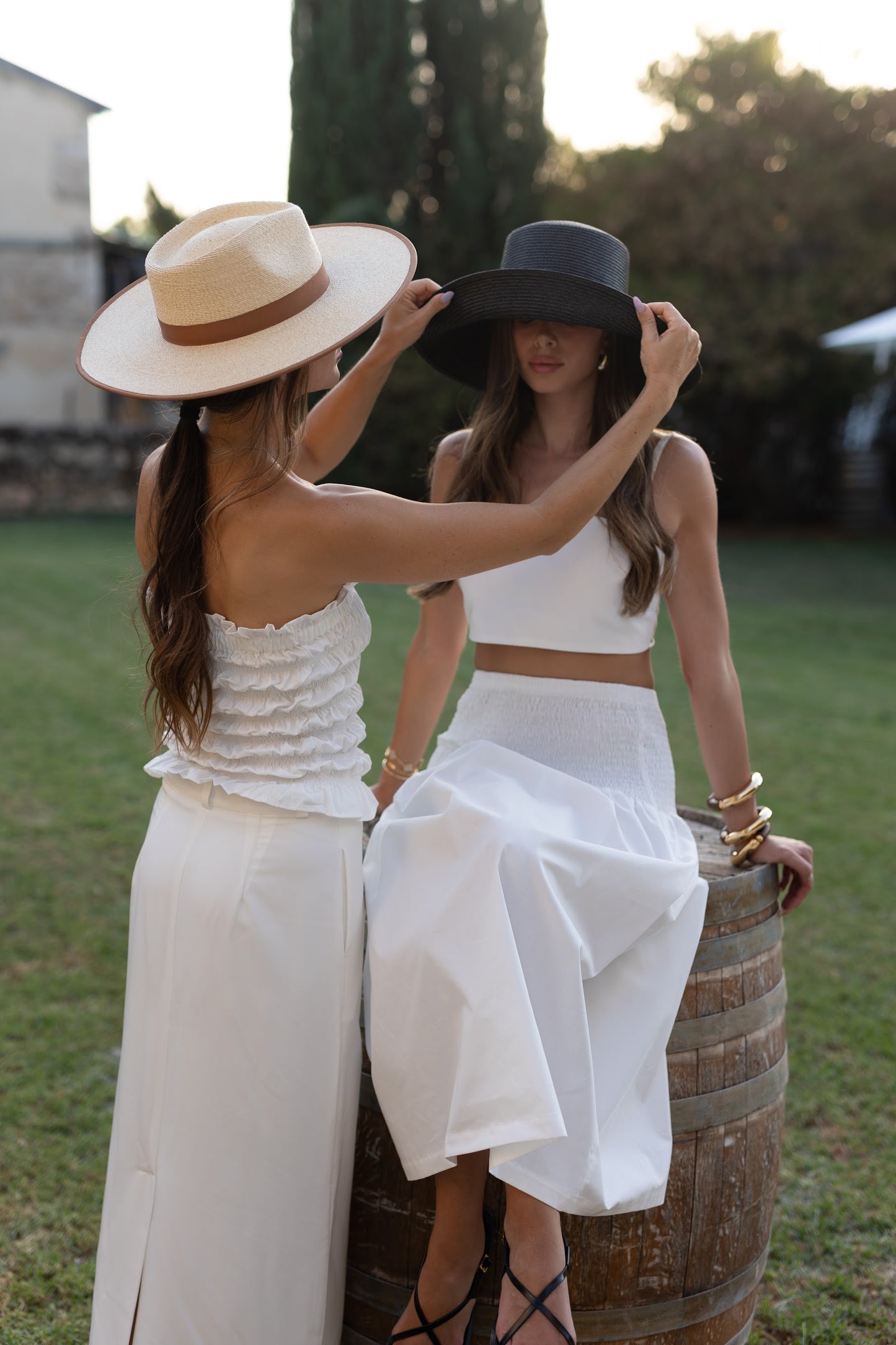 Strapless top