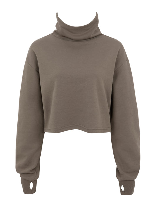 cropped golf sweater
