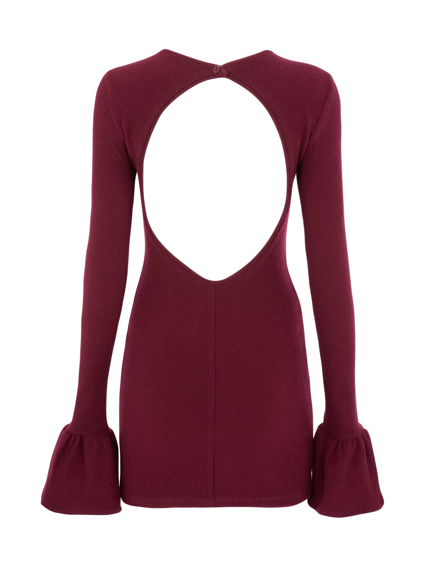 open back mini dress