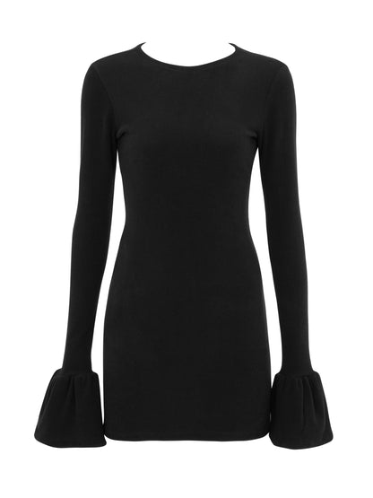 open back mini dress