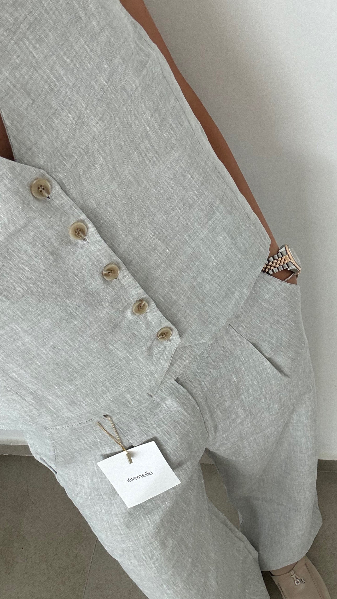 Linen vest
