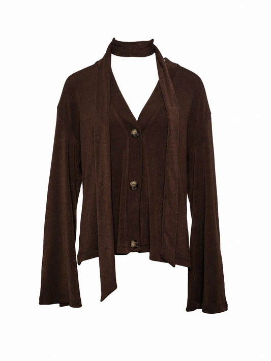 loose knit cardigan