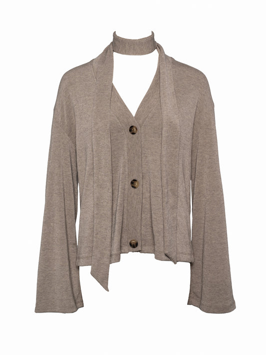 loose knit cardigan