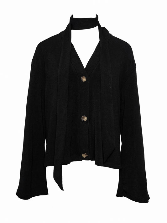 loose knit cardigan