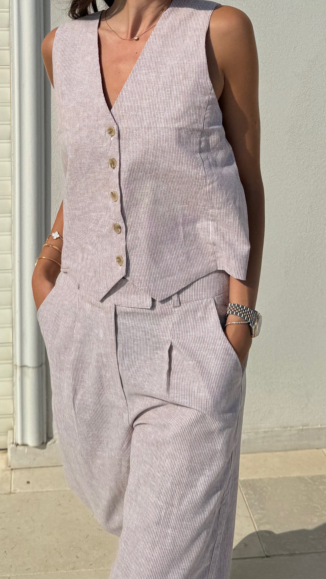 Loose linen pants
