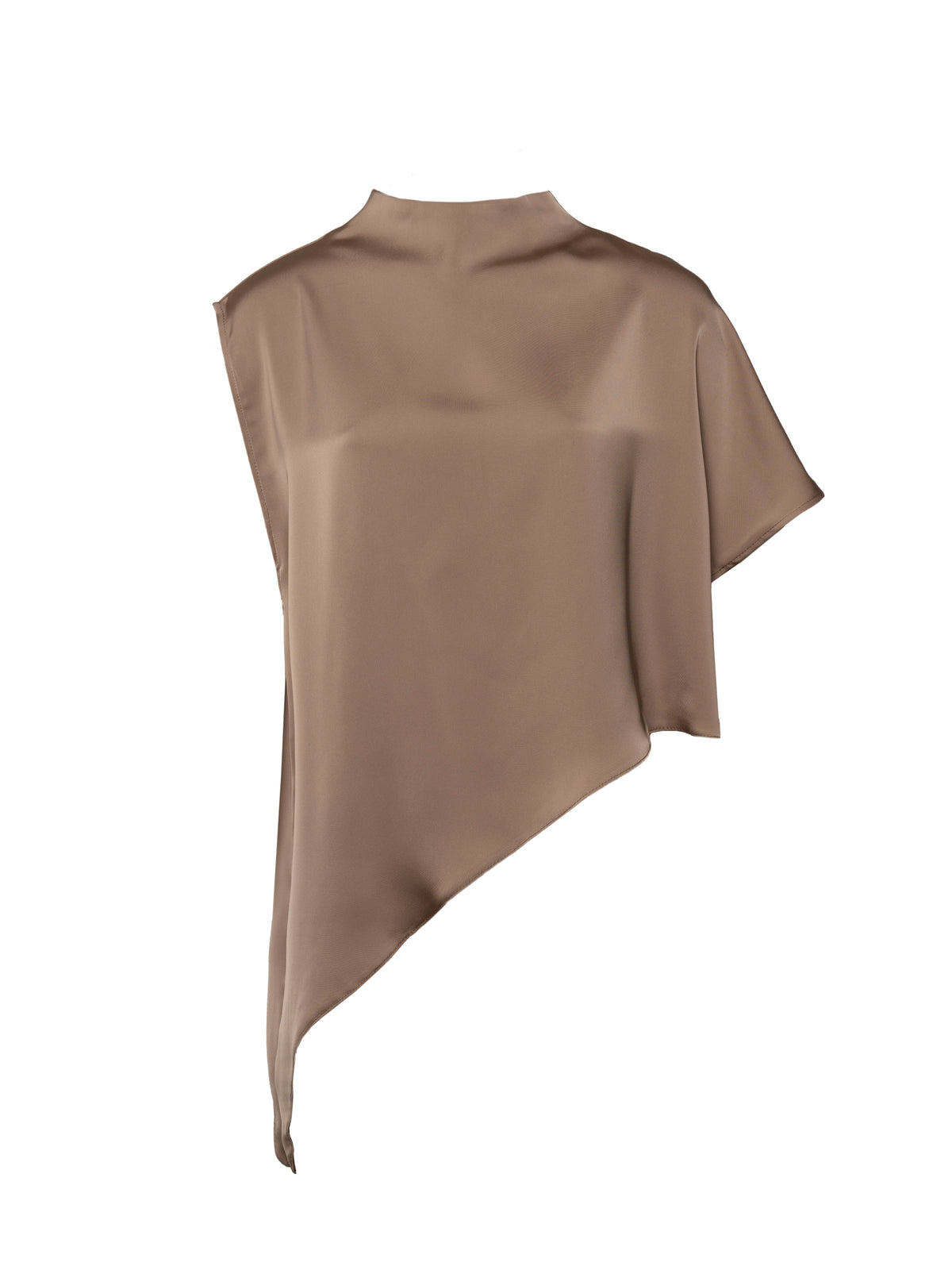 Asymmetric satin top
