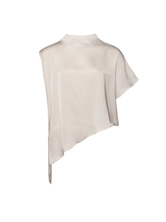 Asymmetric satin top