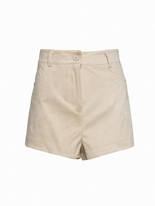 faux suede shorts
