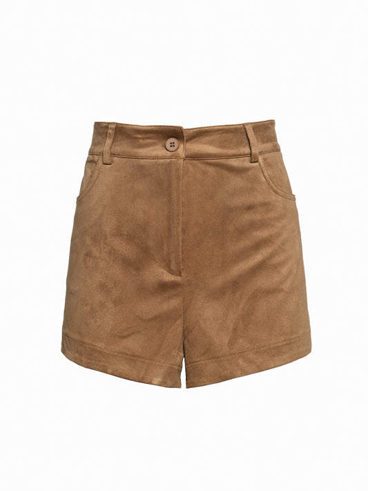 faux suede shorts