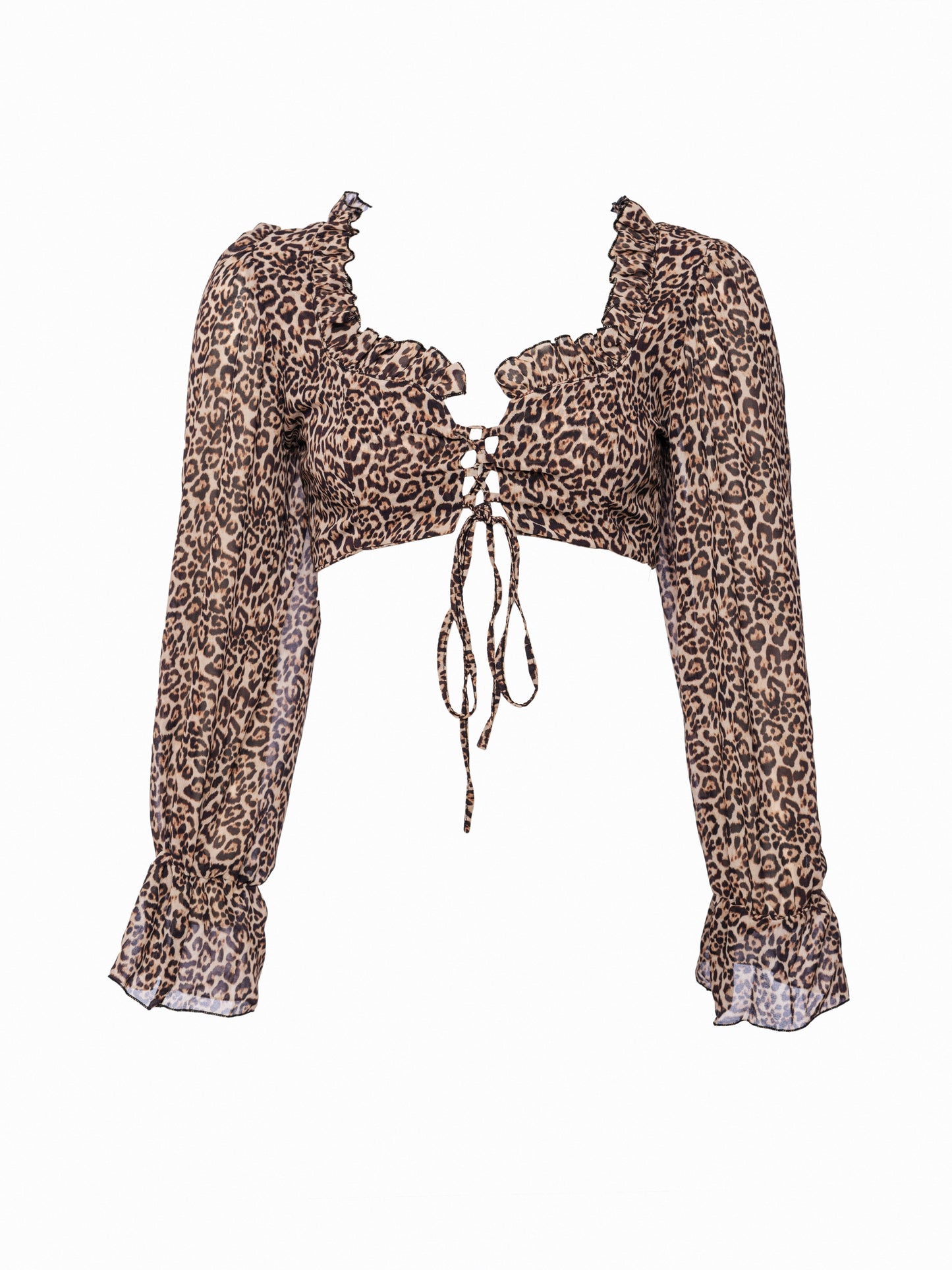 Leopard Print chifon top