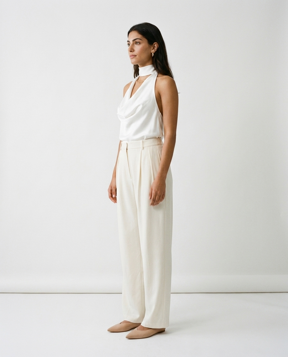 High waisted tailored pants éternelle - profile