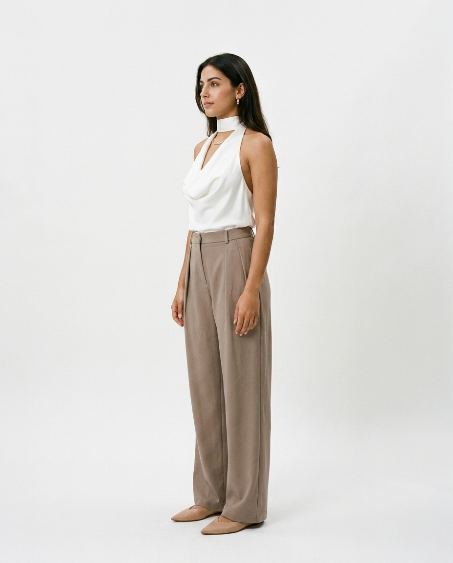 High waisted tailored pants éternelle - profile