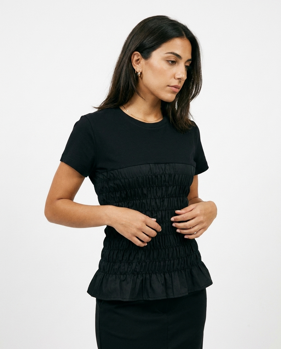 shirred top éternelle - detail