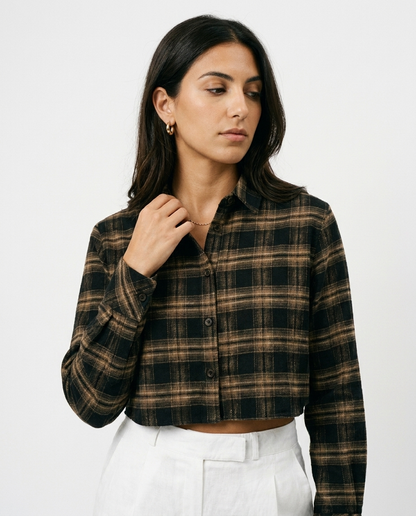 cropped shirt éternelle - detail