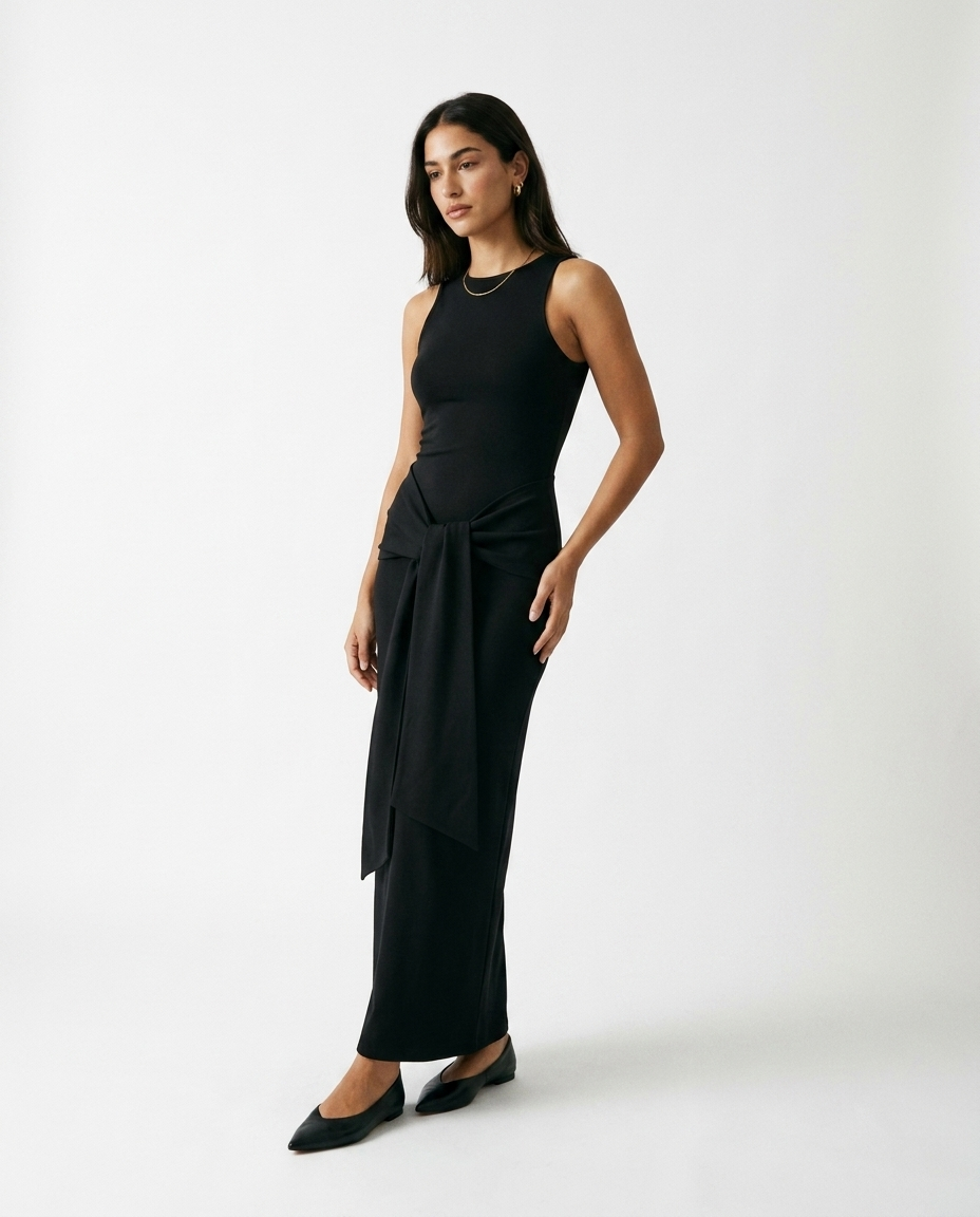 elegant dress éternelle - on model