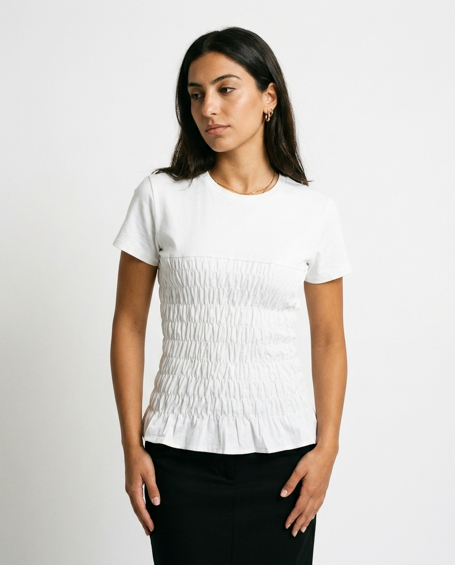 shirred top éternelle - detail