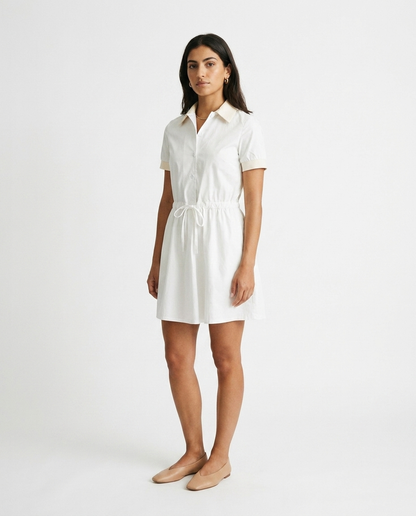 cotton polo dress éternelle - profile