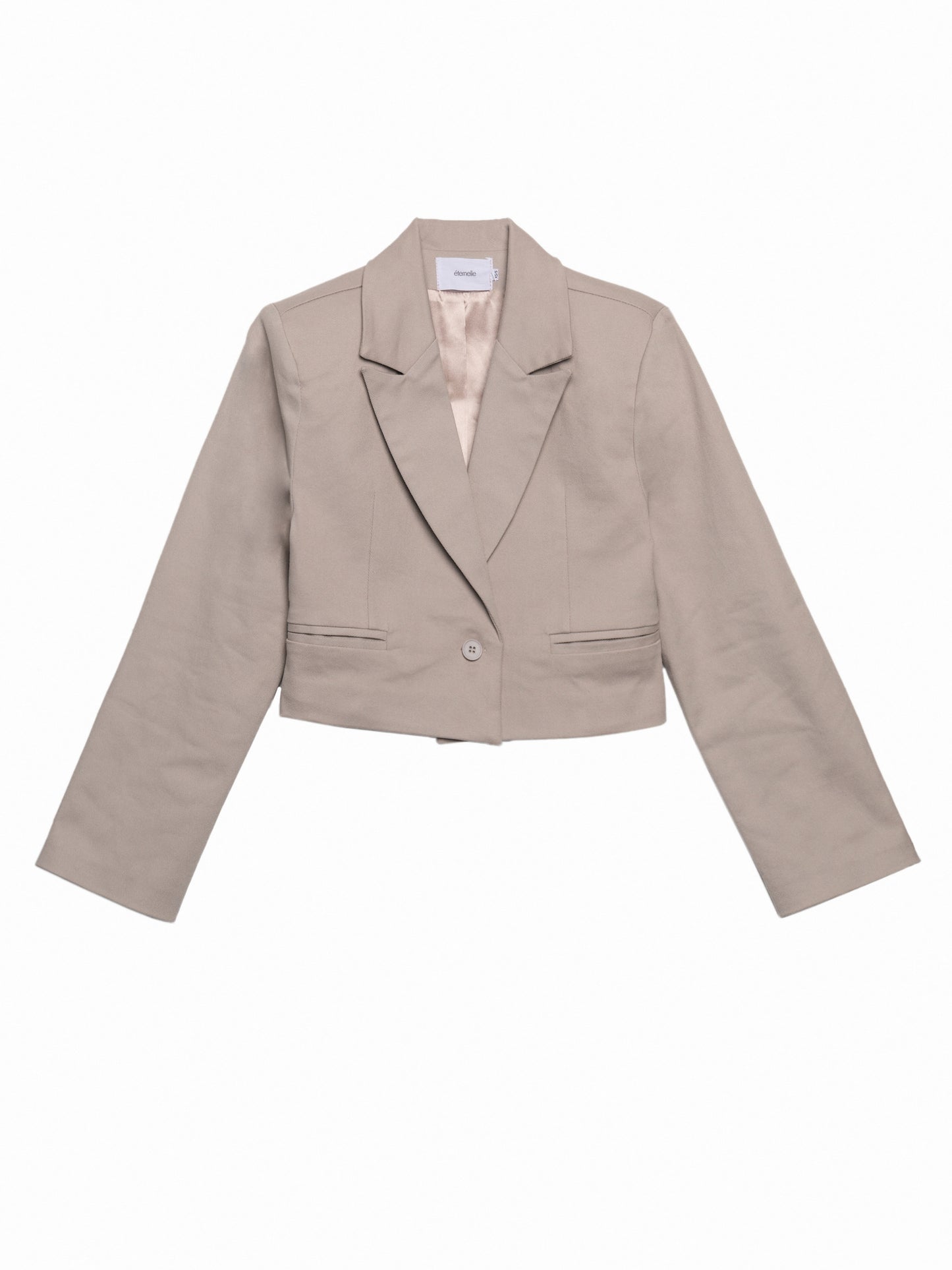 Jacket mid-rise stone