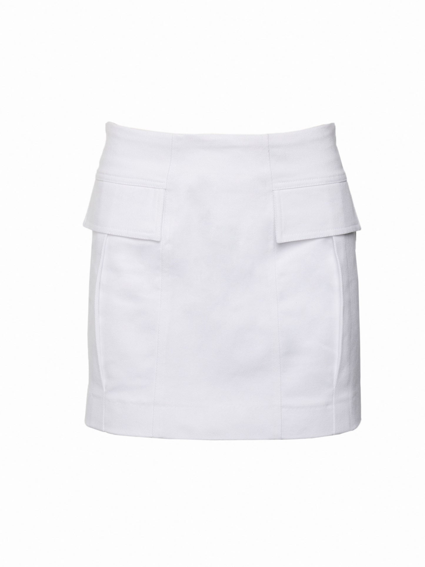 Cargo mini skirt White