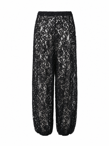 Lace balloon pants