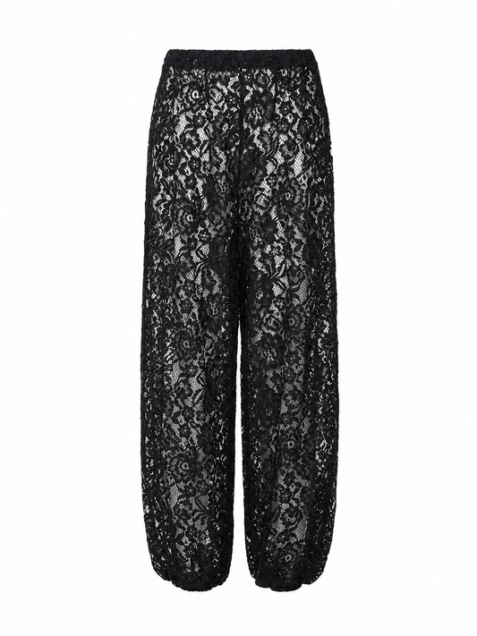 Lace balloon pants