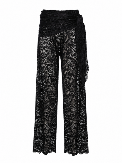 Side Tie Lace Pants