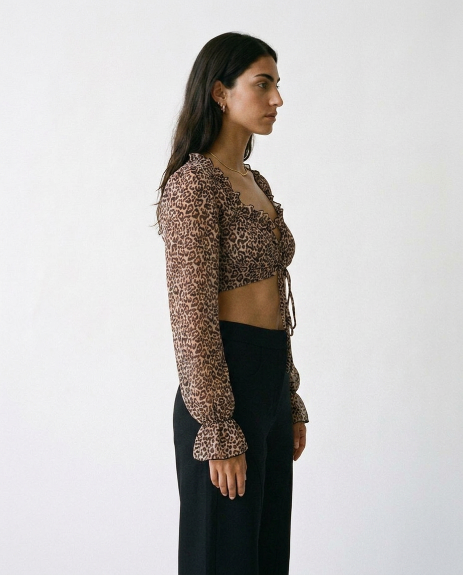 Leopard Print chifon top éternelle - profile