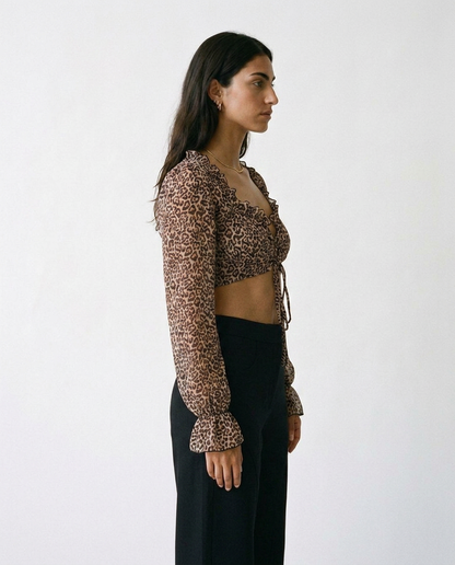 Leopard Print chifon top éternelle - profile