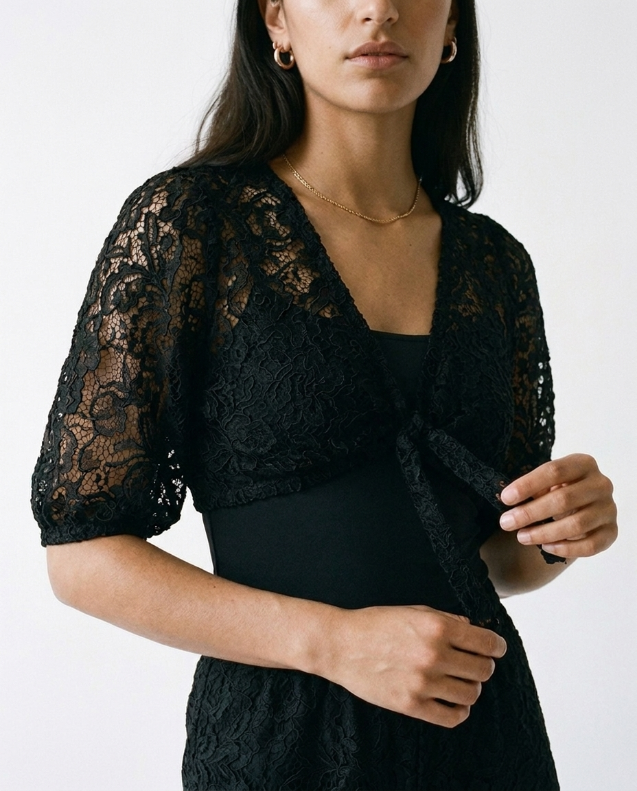 Cropped Lace top éternelle - detail