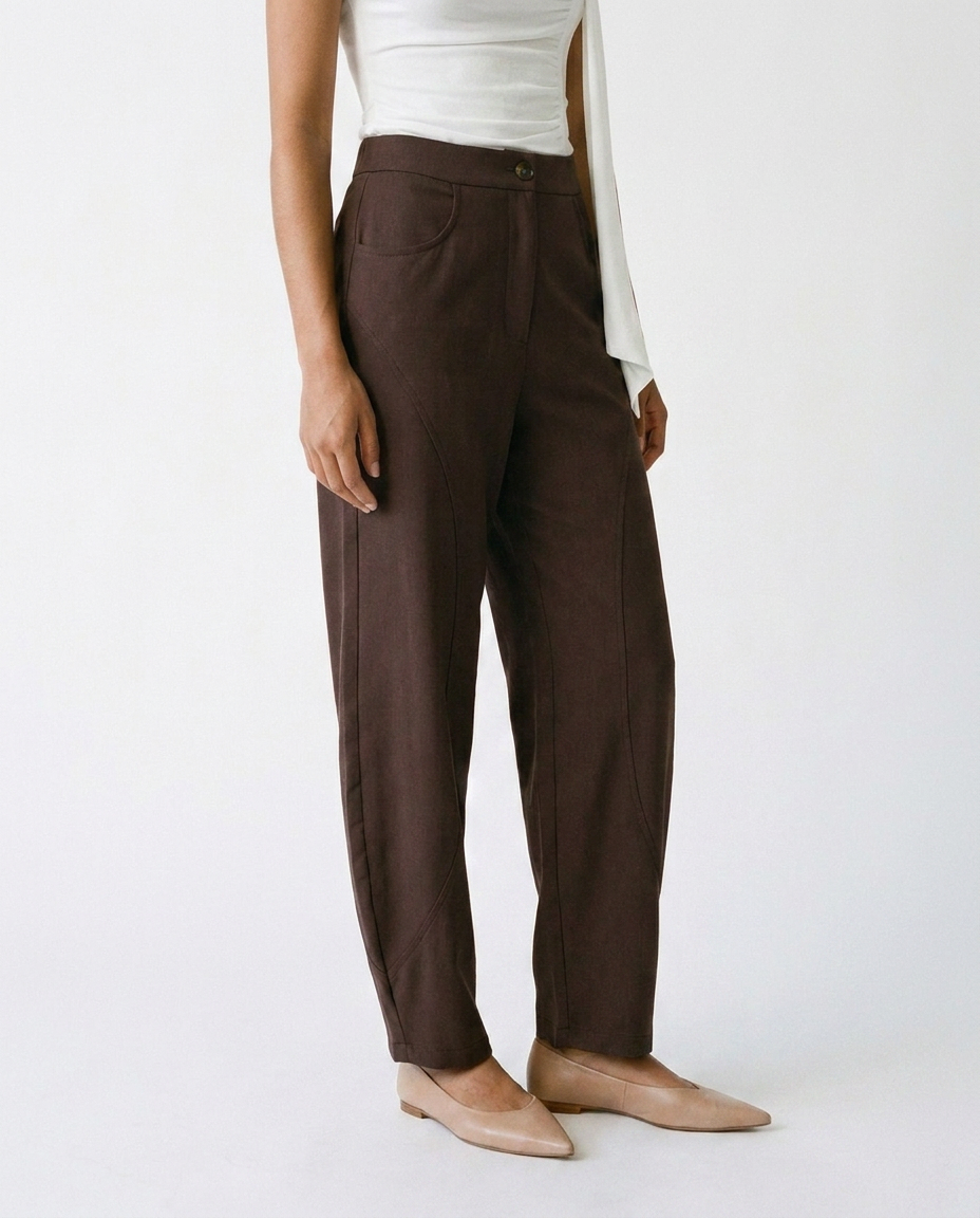 Tailored Barrel pants éternelle - detail