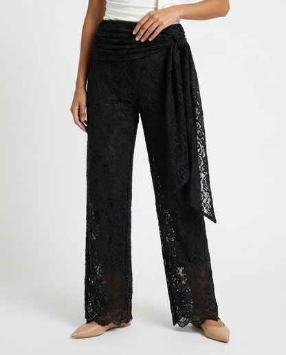 Side Tie Lace Pants éternelle - detail