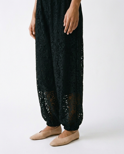 Lace balloon pants éternelle - detail