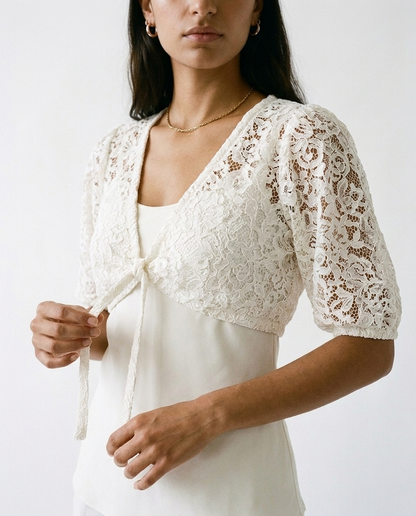Cropped Lace top éternelle - detail